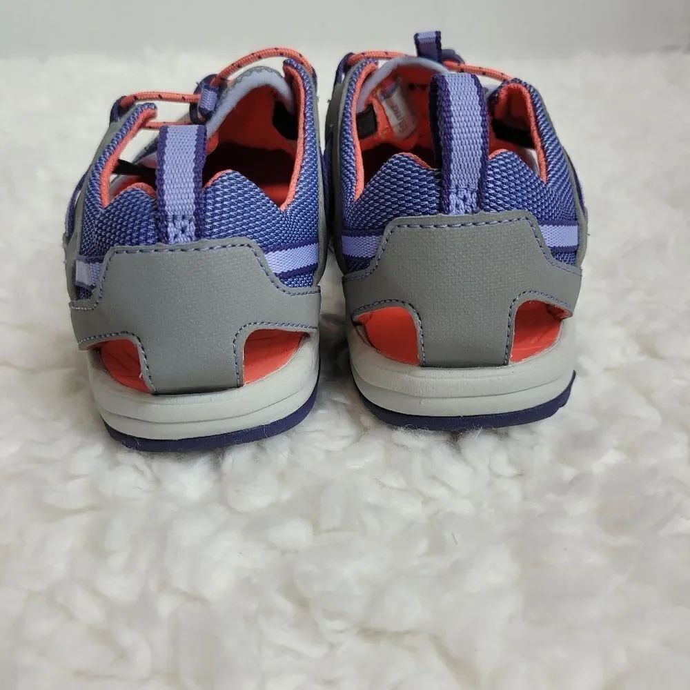 Teva Kids Manatee Sport Sandals Size 2 Gray Closed Toe Hiking Outdoor Water